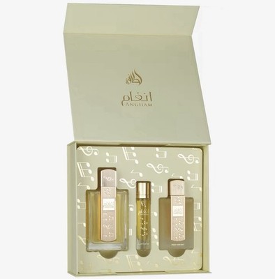Lattafa Angham Gift Set Eau de Parfum Spray 100ml 3.4 fl oz 12ml 50ml