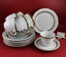 Schirnding Bavaria - Kaffeeservice 18 tlg. Tassen Teller Gold Dekoriert.