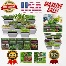 -Round Indoor Microgreens: 10 Varieties of Non-GMO Seeds for Healthy Living