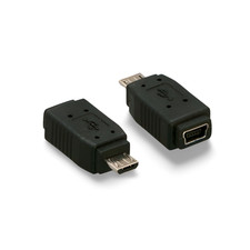 USB Mini B Female to Micro B Male Adapter - Black