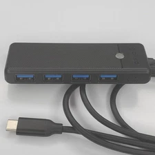 USB 4 in 1 3.0 Port Hub Splitter USB C 5Gpbs Orico High Speed PC Desktop Adapter