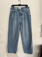 Universal Thread Womens Mid Rise 90s Baggy Straight Leg Jeans, Size 10