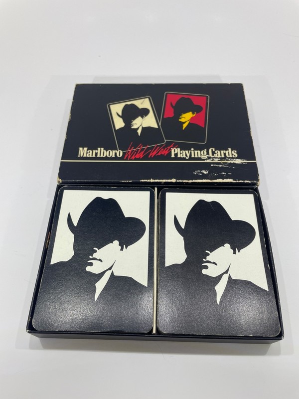 1991 Marlboro Wild West Playing Cards 2 INCOMPLETE DECKS