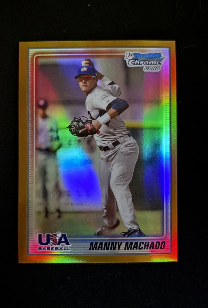 Bowman Manny Machado 2010 Season Baseball Sports Trading Cards