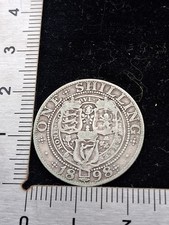 1898 Queen Victoria Silver Shilling     (C15)