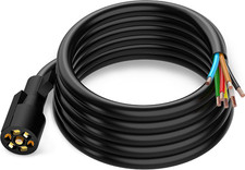 10FT 7 Pin Trailer Plug,Heavy Duty 7 Way Trailer Wiring Harness