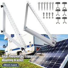 28 IN Adjustable Solar Panel Mount Aluminum Alloy Solar Panel Mounting Brackets