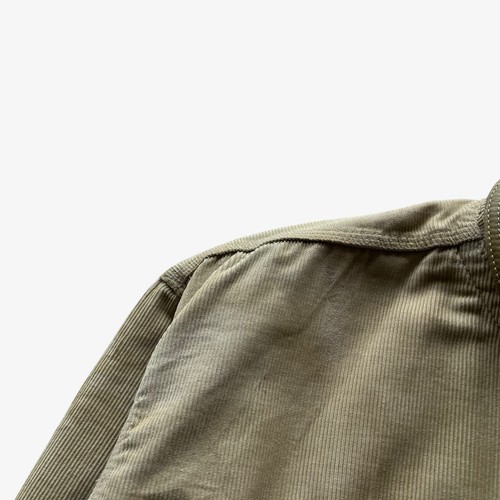 Chaqueta de camionero vintage años 90 para hombre Diesel Industry beige pana cuello de cuero - Imagen 6 de 12