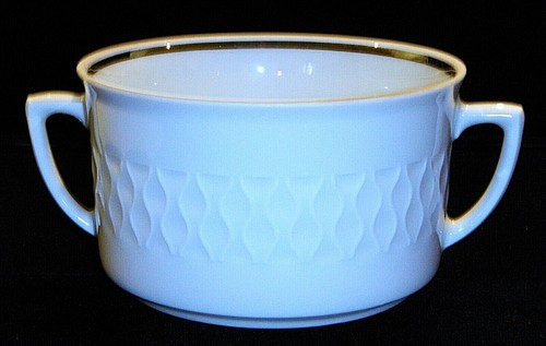 Vintage SCHIRNDING BAVARIA SCG54 Embossed White China with Platinum Rim - Picture 23 of 75