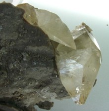 LUSTROUS D/T CALCITES ON DOLSTONE DEBRIS Elmwood Mine, Carthage, Tennessee, USA.