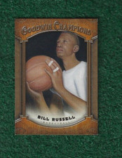 BILL RUSSELL - NBA HOF - 2014 UPPER DECK GOODWIN CHAMPIONS BASE CARD # 38  NBA
