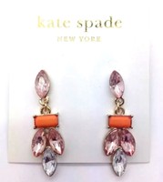 Kate Spade York 'twinkling Fete' Orange Crystal Dangly Earrings $78 on sale Kate Spade York 'twinkling Fete' Orange Crystal Dangly Earrings $78 on sale