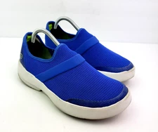 Oofos OOmg Eezee Low Mesh Womens Size 7 Blue White Slip On Sport Comfort Shoes