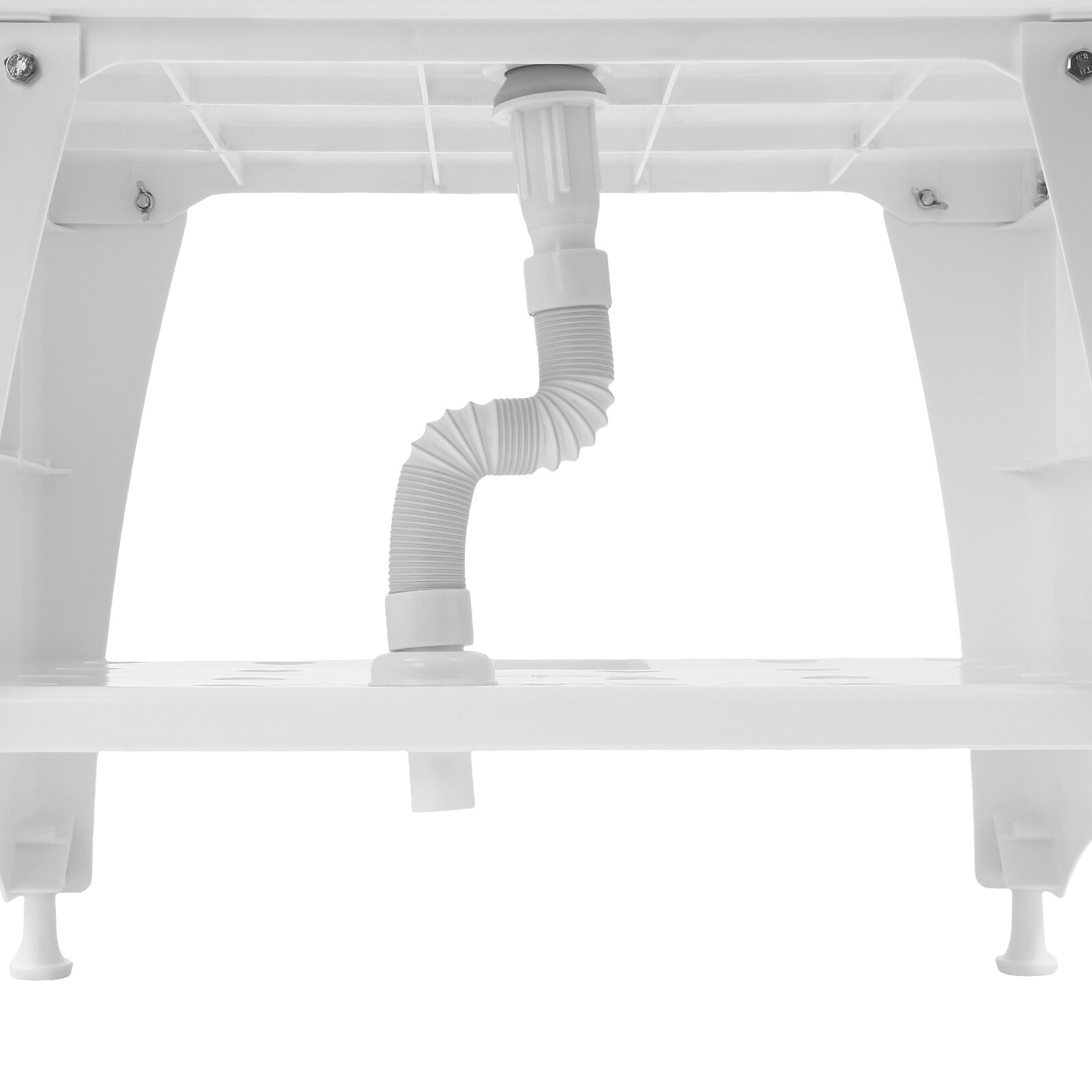 PP Utility Sink Laundry Sink Tub Freestanding Sink Wash Station w/ Faucet Home