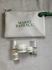 MARIO BADESCU 4 Piece Travel Set  Bag Facial Spray, Eye Cream, Mask, Dew Drop 