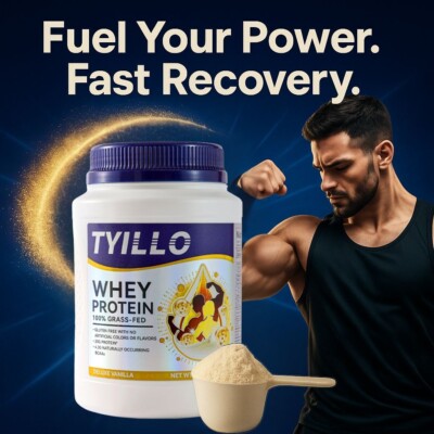 TYILLO 100% Grass-Fed Whey Protein   Recovery, Strength & Muscle Support