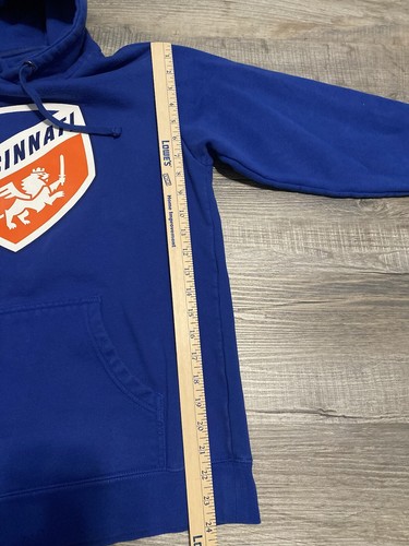 Felpa con cappuccio Fanatics uomo S Small blu FC Cincinnati MLS calcio - Foto 5 di 8