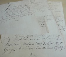 Documents Wolfenb&uuml;ttel 1835/36: tenth action by DAMM against DOBBELN (S&ouml;llingen)