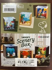 Re-ment SNOOPY Scenery Box 6 Pieces Complete BOX Animation New 2024 Japan