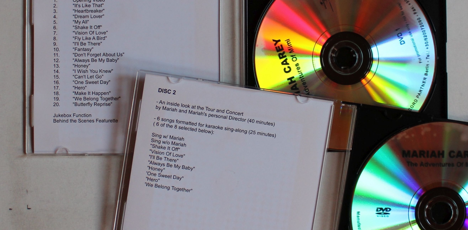 Mariah Carey The Adventures Of Mimi Ultrarare German Adv 2DVD-Acetate 2007