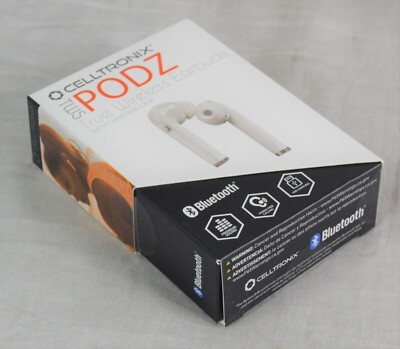 Celltronix TWS PODZ Bluetooth 5.0 Headset True Wireless Earbuds W/Charging Case