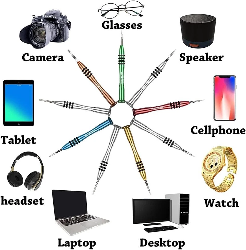 Kit de herramientas de reparación de 26 piezas para iPhone, iPad, Xbox, PS4 y más Foto 3 de 4