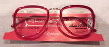 Vintage GLORIA VANDERBILT 730 Red 50/20 P3 Insert Eyeglass Frame NOS  236