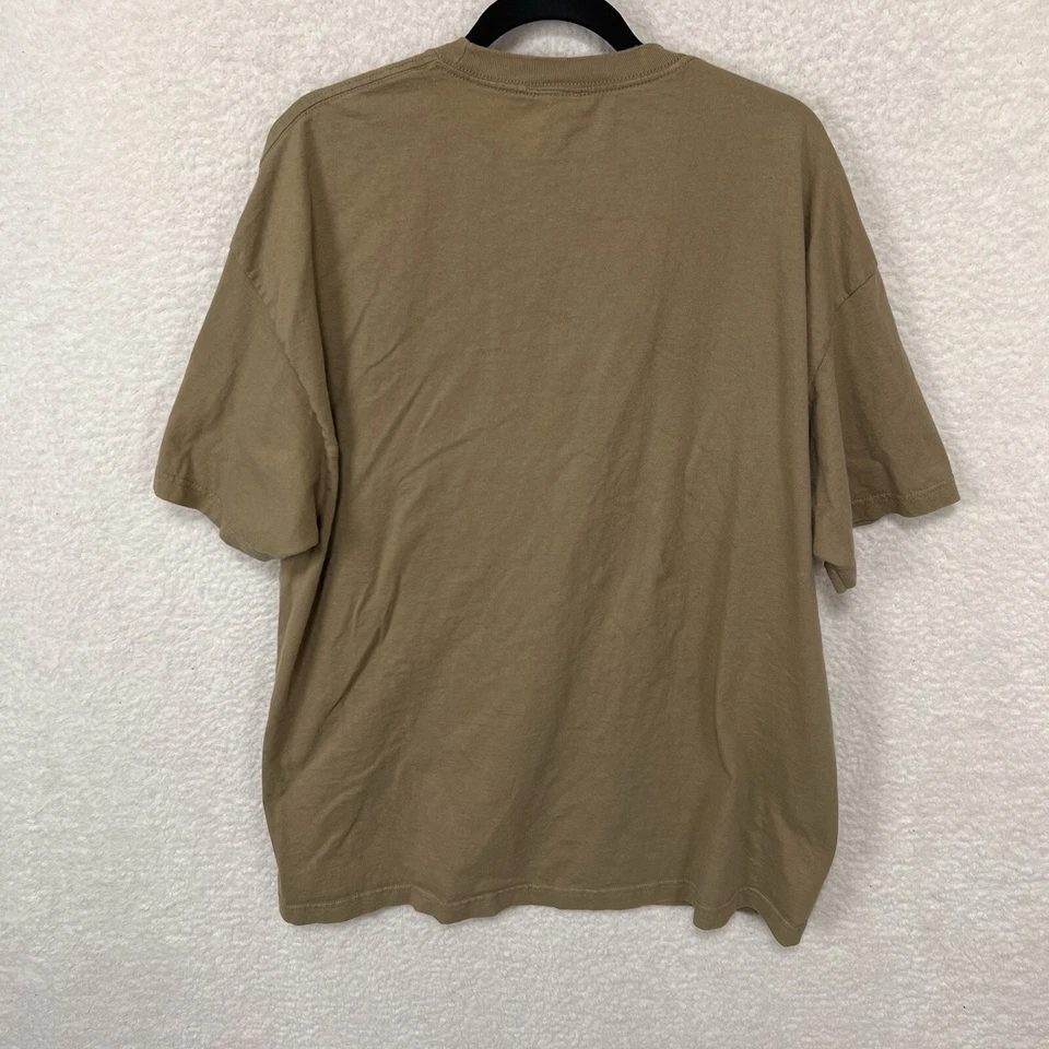 Футболка с логотипом Rolling Stones для взрослых XXL коричневая Rockware короткий рукав винтажная - Изображение 2 из 4