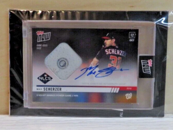 MAX SCHERZER - Auto / Game used Base 95/99 - 2019 Topps NOW - #1003A - Nationals - Image 2 of 4