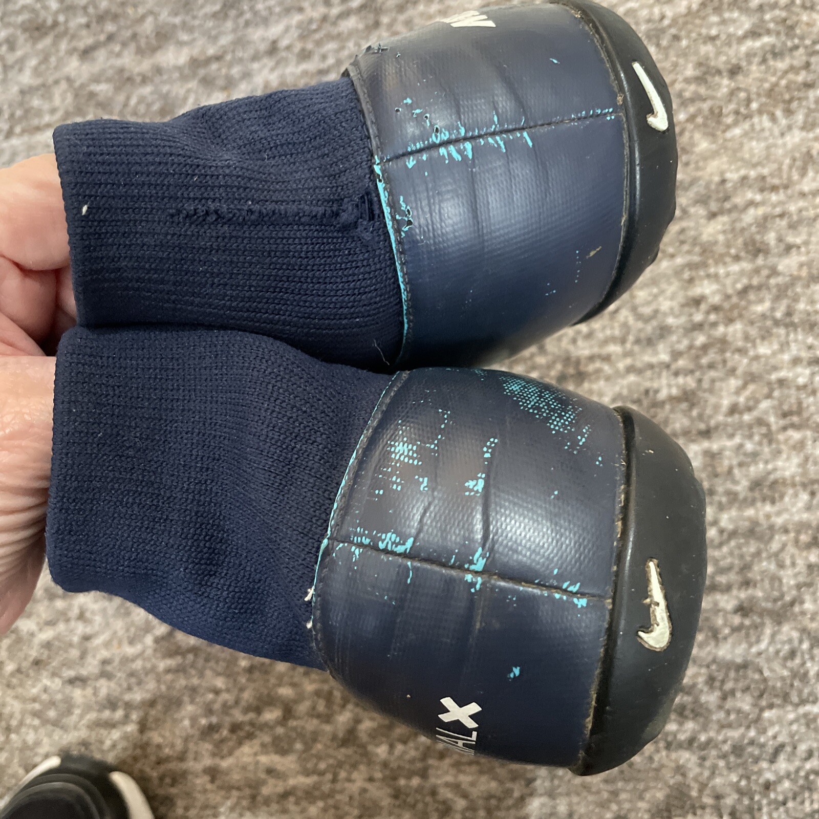 Men’s Blue/white Nike Sock Astro Turf Football Boots Size 8 eBay