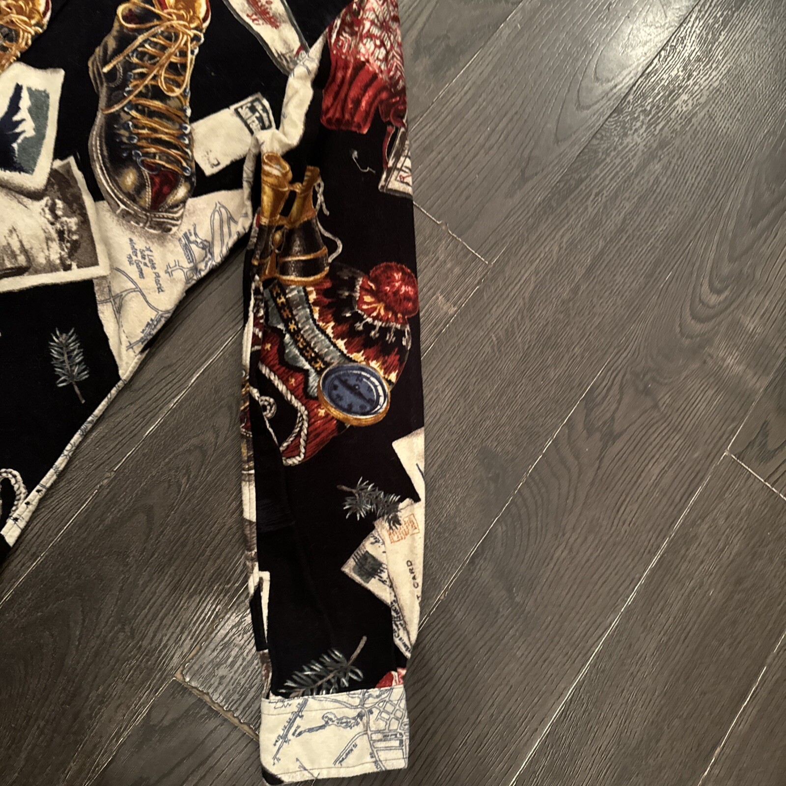 Rare Ralph Lauren Retro Ski Boots Flannel Shirt S image 6