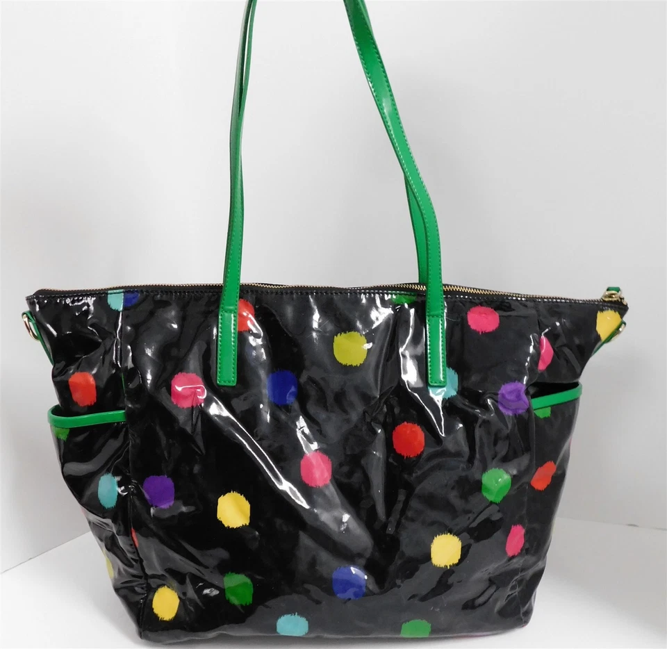Bolso de Mano Kate Spade Azul Marino Multi Lunares Bebé Pañales Foto 4 de 4