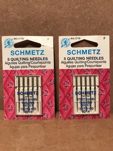Lot Of 10 Schmetz Quilting Needles 130/75 H-Q 90/14 Art. 1719 F New