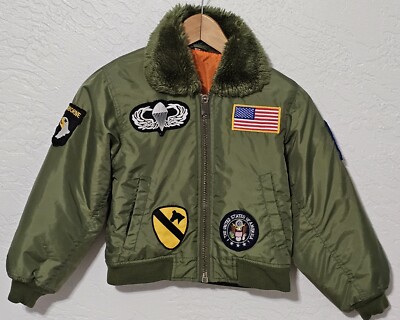 Vintage Military Flight Jacket Army Air Force Green Bomber Vintage Military Flight Jacket Army Air Force Green Bomber