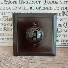 ANTIQUE ART DECO W&G BAKELITE LIGHT SWITCH PLATE MADE IN ENGLAND FANTASTIC