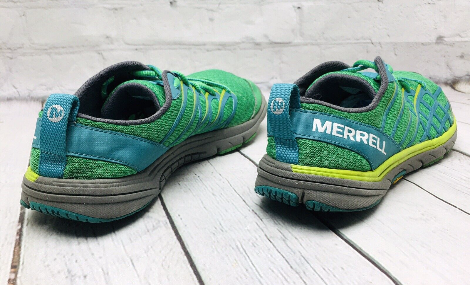 Merrell scarpe donna guanti scalzi taglia 8 5 accesso nudo arco 2 rete verde corsa