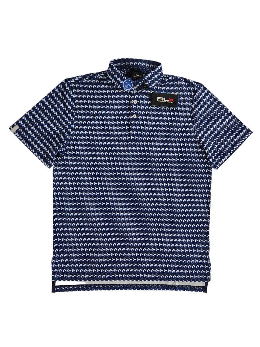 Ralph Lauren RLX Golf 5/15 Navy Polo Shirt Men's Size Medium