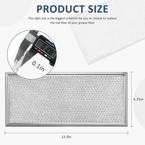 Filtro de grasa para microondas W10208631A aprox. Microondas 13" X 6"- para Whirlpool GE - Imagen 9 de 24