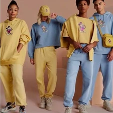 Disney Mickey Mouse Genuine Mousewear Light Blue Jogger Sweatpants Unisex XL