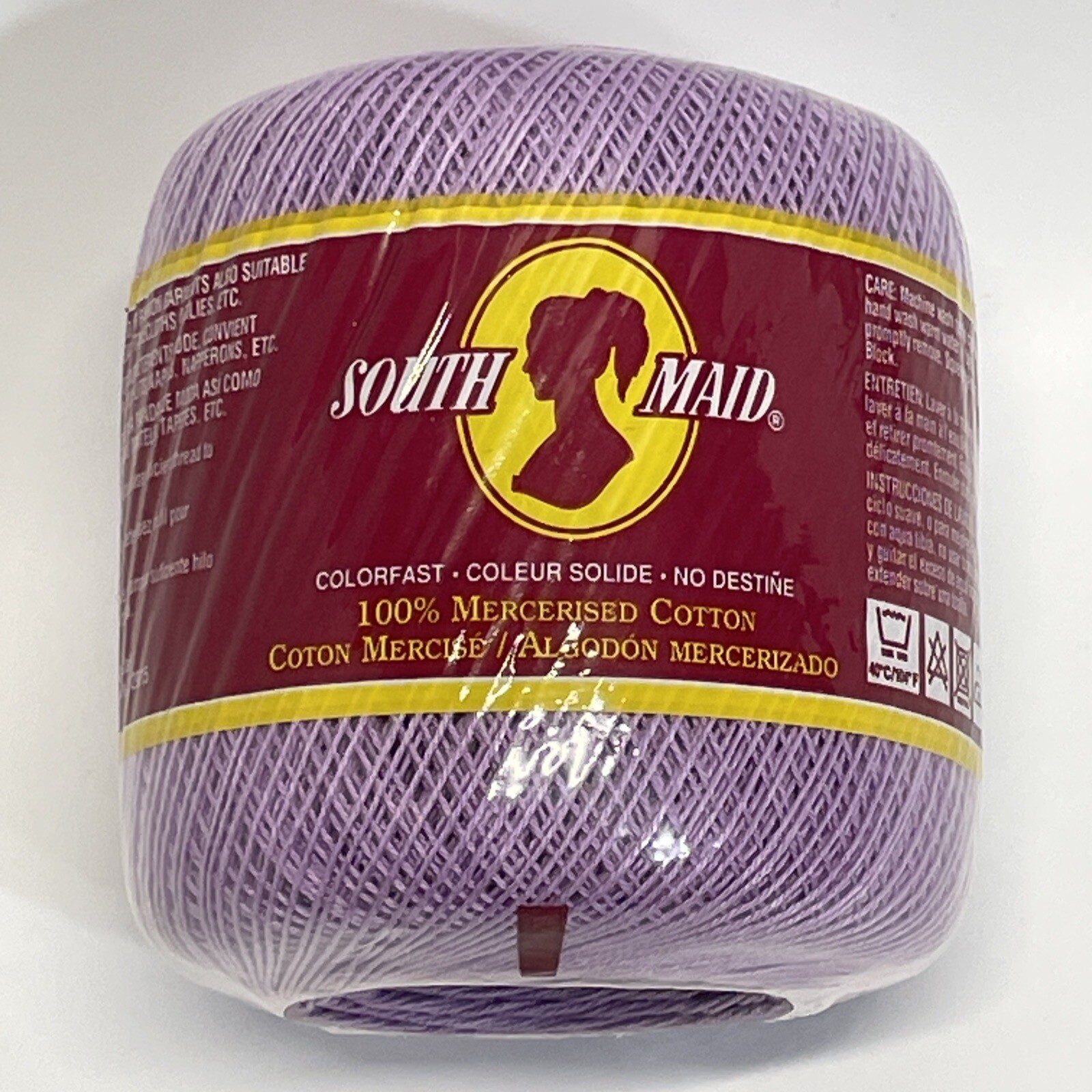 South Maid Crochet Thread Cotton Size 10 Color 495 WOOD VIOLET 350