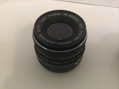 Super Albinar Auto 1:28 28mm 52 Coated Lens No. 935328. Second Lens Included.
