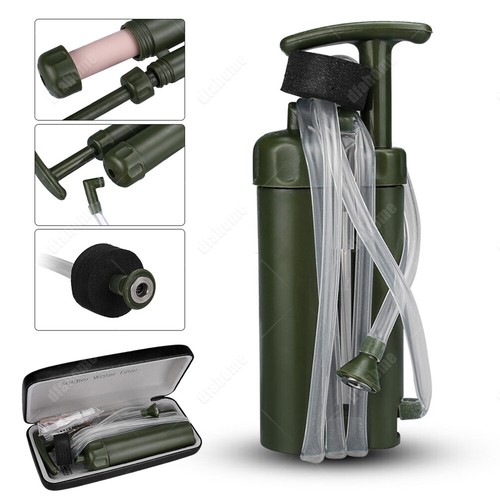 Camping Tragbarer Wasserfilter Outdoor Trinkwasser Notfall Wasseraufbereitung DE eBay