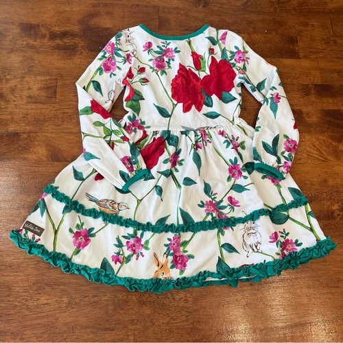 Matilda Jane Green red floral dress size 4 - Picture 5 of 5