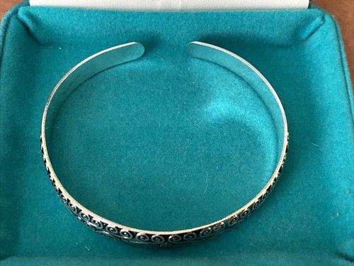 Bonita nueva pulsera de brazalete tallado en brazalete tallado en plata tibetana - Imagen 4 de 6