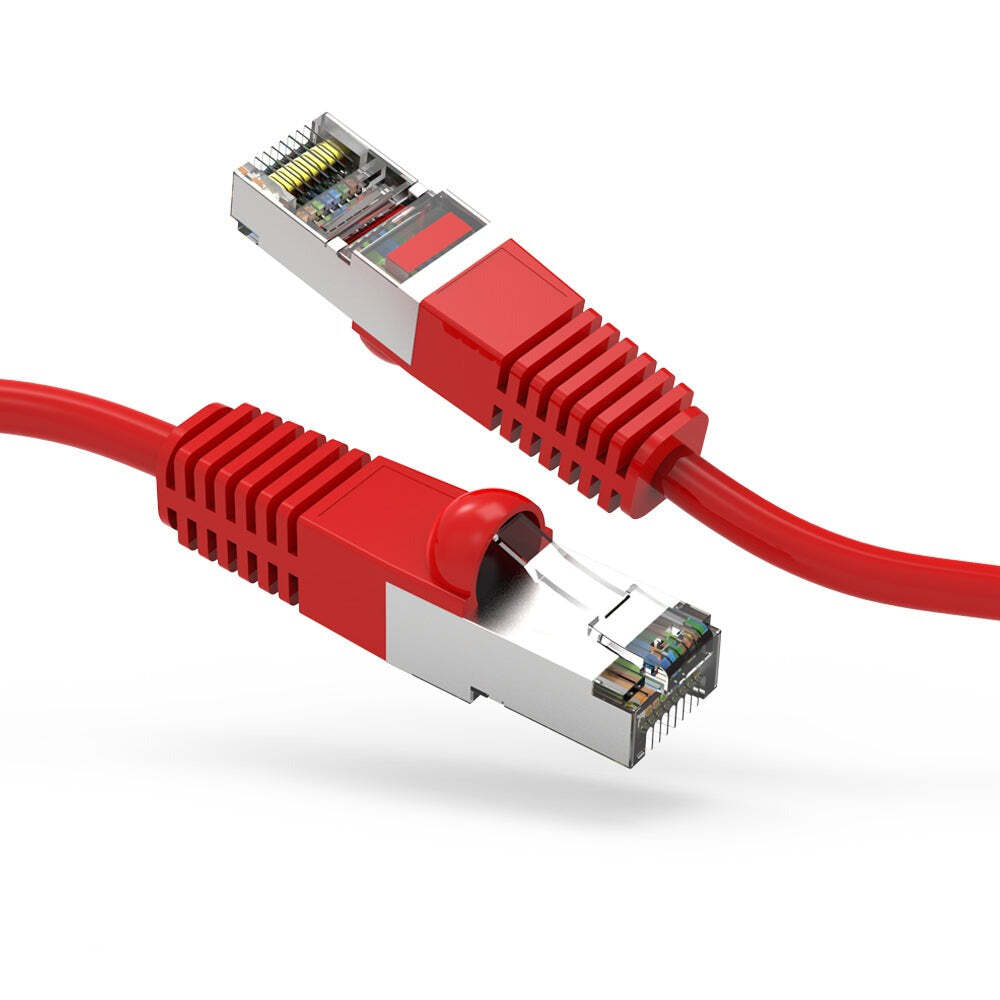 4Ft CAT6 Shielded (SSTP) Ethernet Network Booted Cable Red