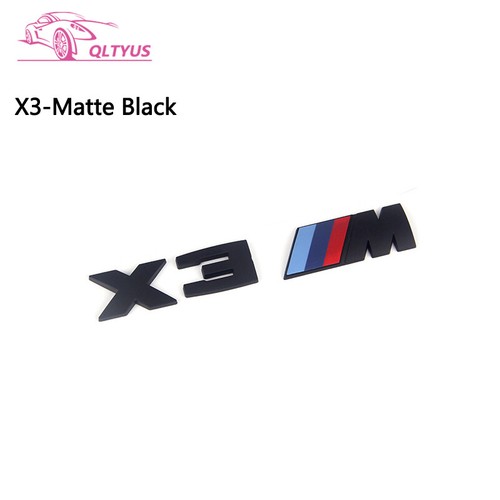 Juego de calcomanías con letras tamaño pequeño emblema maletero serie M negro mate para BMW - Imagen 12 de 30