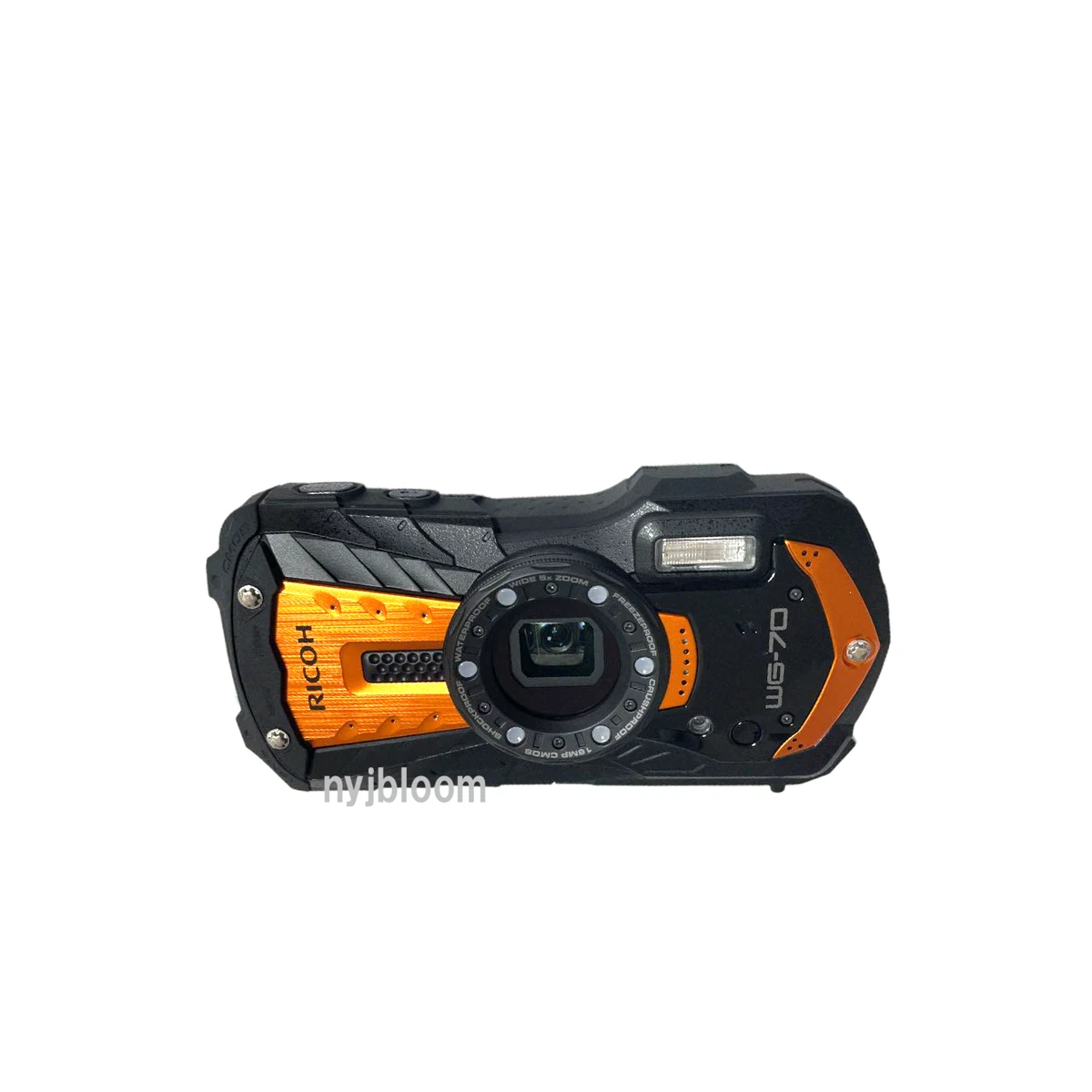 New RICOH WG-70 Digital Camera (ORANGE) 16MP Water/Crush/Shock