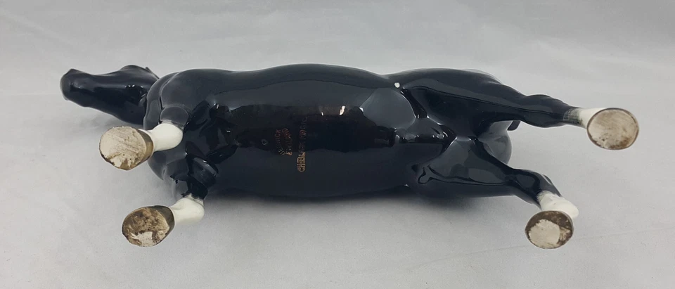 Beswick Black Hackney Horse White Patches On the Flanks Model 1361 - Image 4 of 4