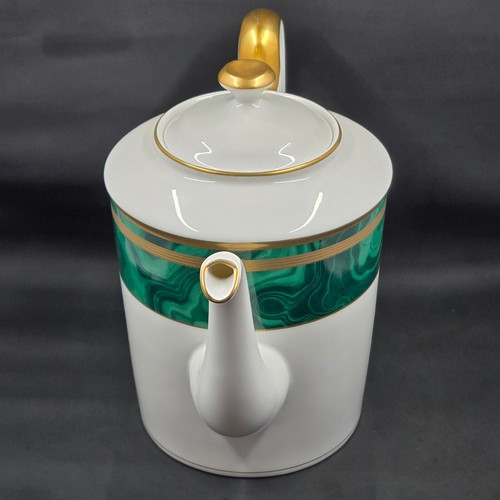 Christian Dior Gaudron Malachite Green Coffee Pot w/ Lid - Picture 4 of 12