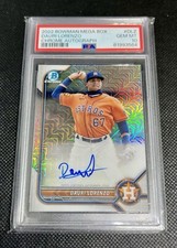 2022 bowman chrome mojo autographed dauri lorenzo PSA 10